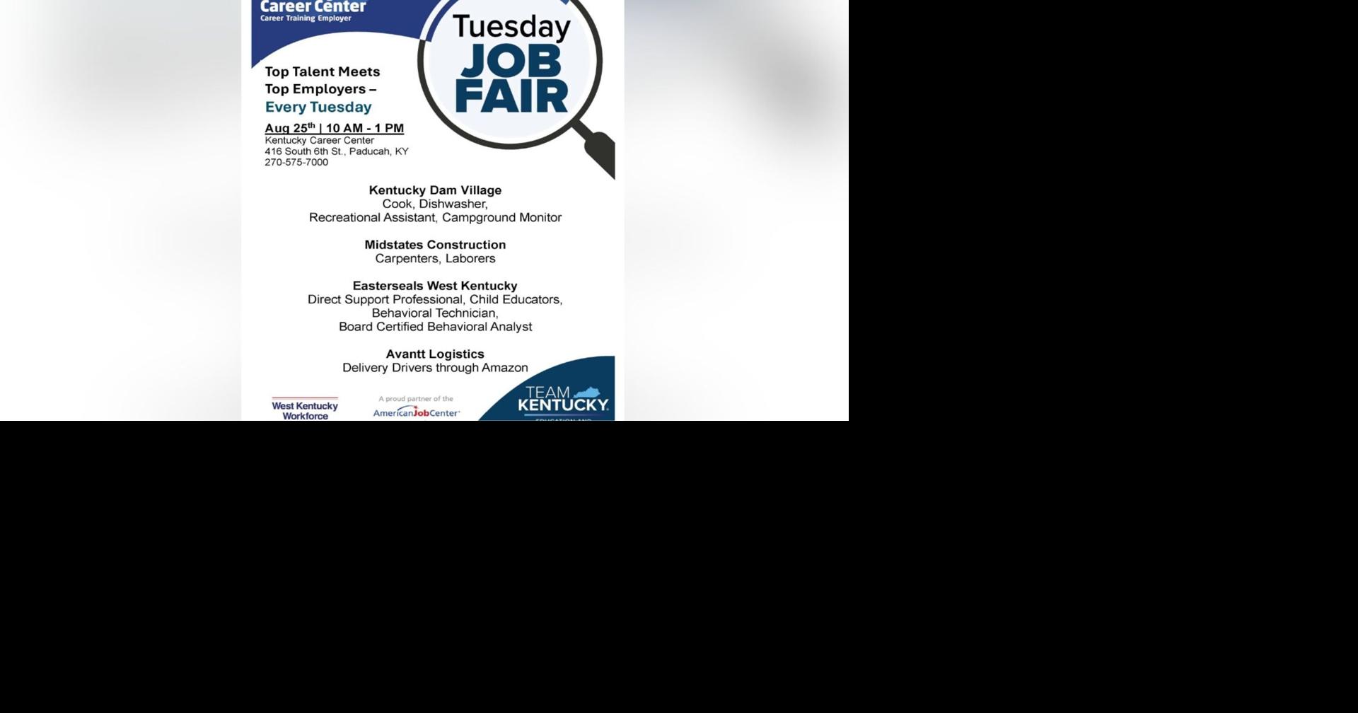 Kentucky Career Center to host job fair on Aug. 25