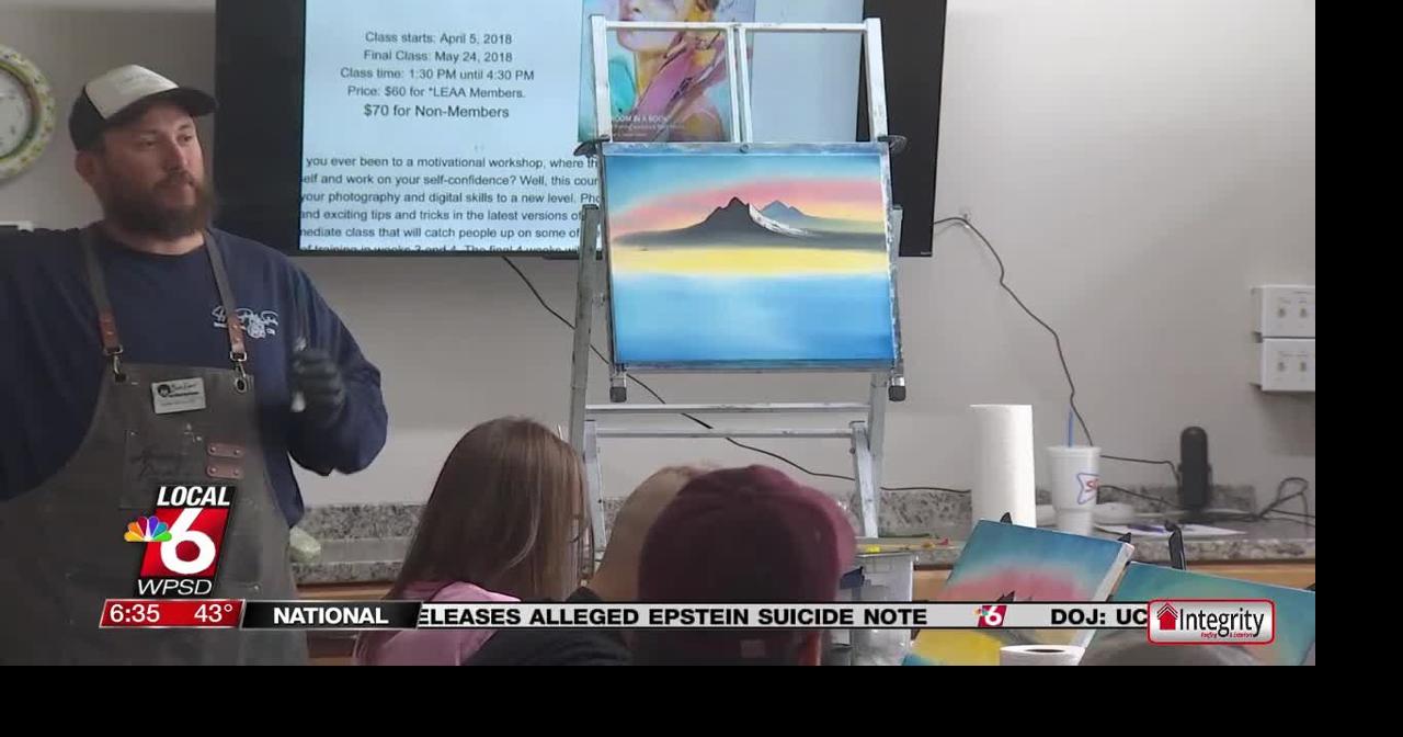 Bob Ross painting class held in Marion