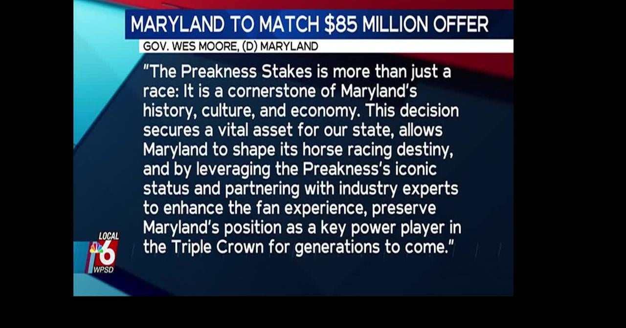 Maryland leaders seek to keep Preakness branding rights