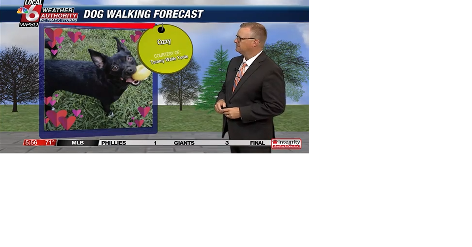 Dog walking forecast 7.8.25