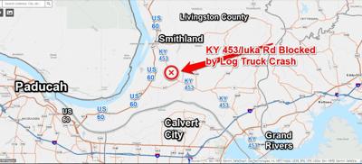 Iuka Road reopens in Livingston County after crews clear site of log