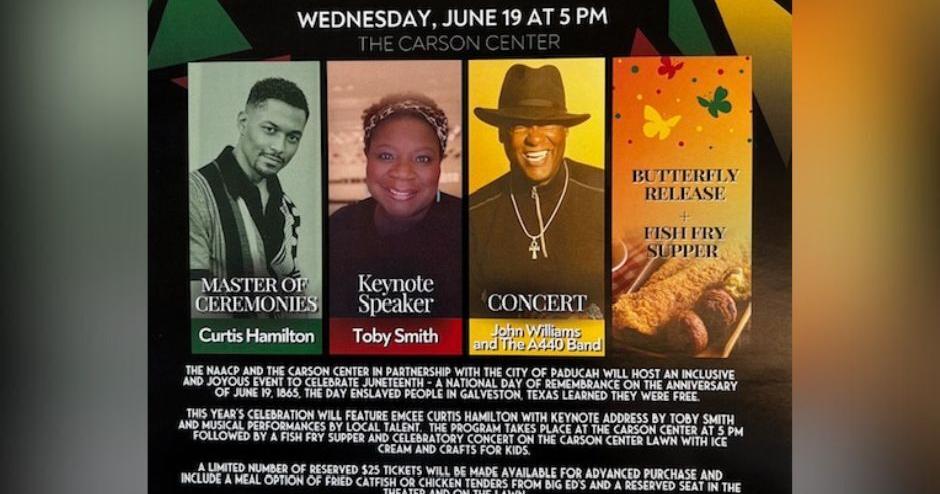 City of Paducah to hold third annual Juneteenth event at Carson Center - Vimarsana News
