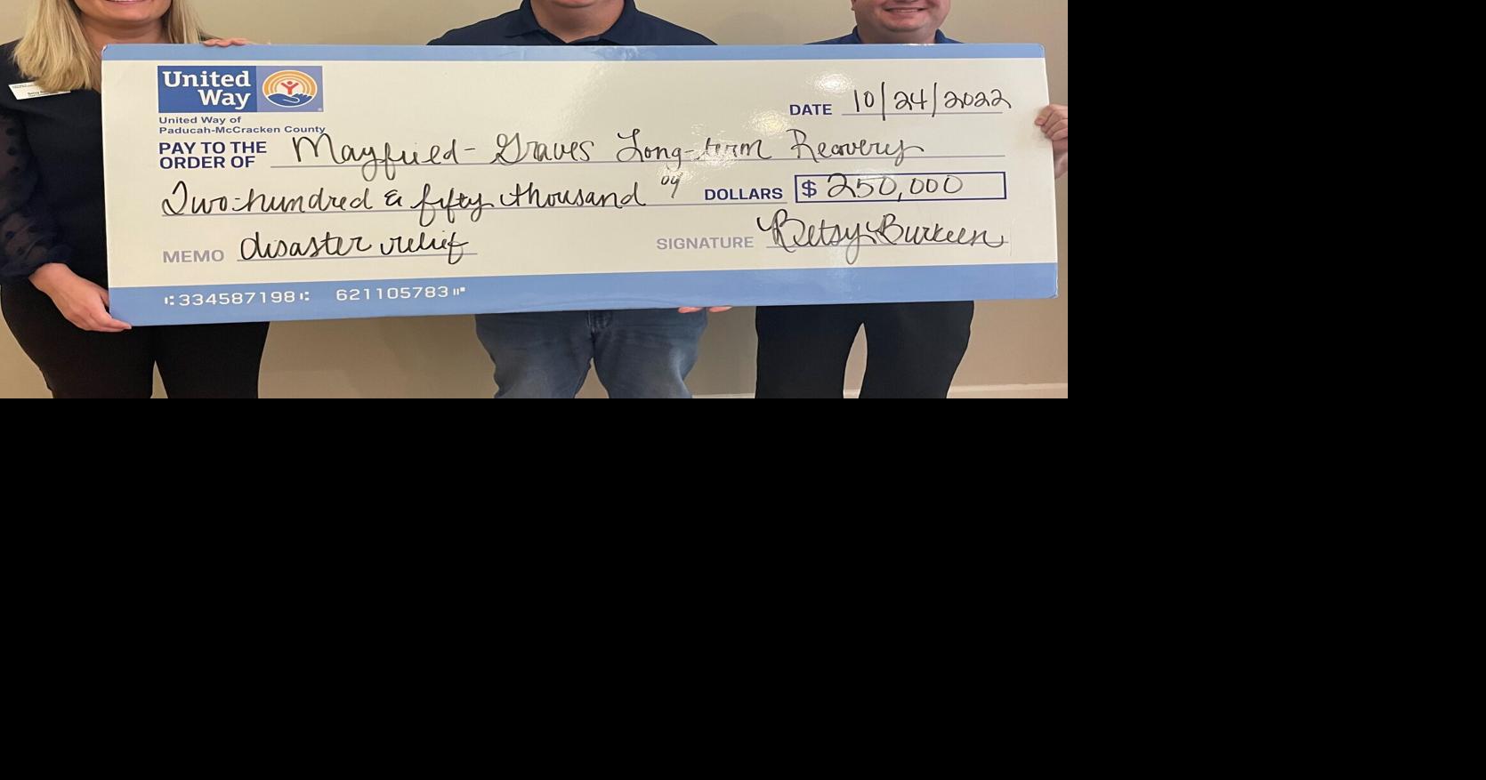 Mayfield Long Term Recovery Group receives 250,000 investment from