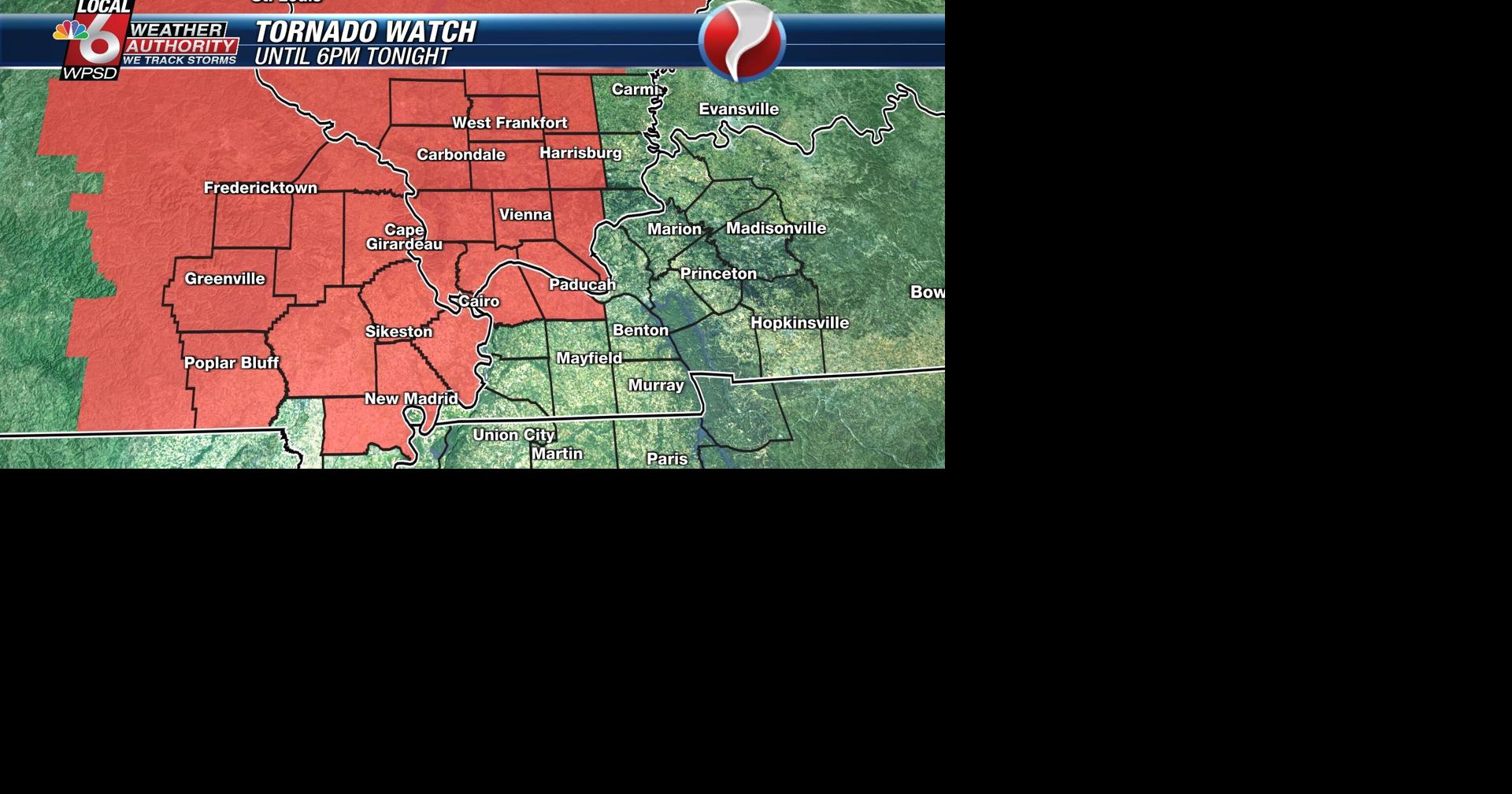 Tornado watch issued for much of region Thursday afternoon, threat ...
