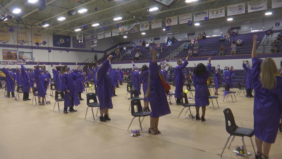 Lyon County High School graduates walk across the stage for inperson