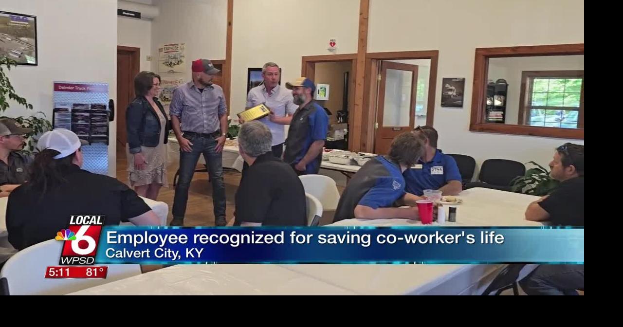Employee recognized for saving co-worker's life | Ott | WPSD Local 6