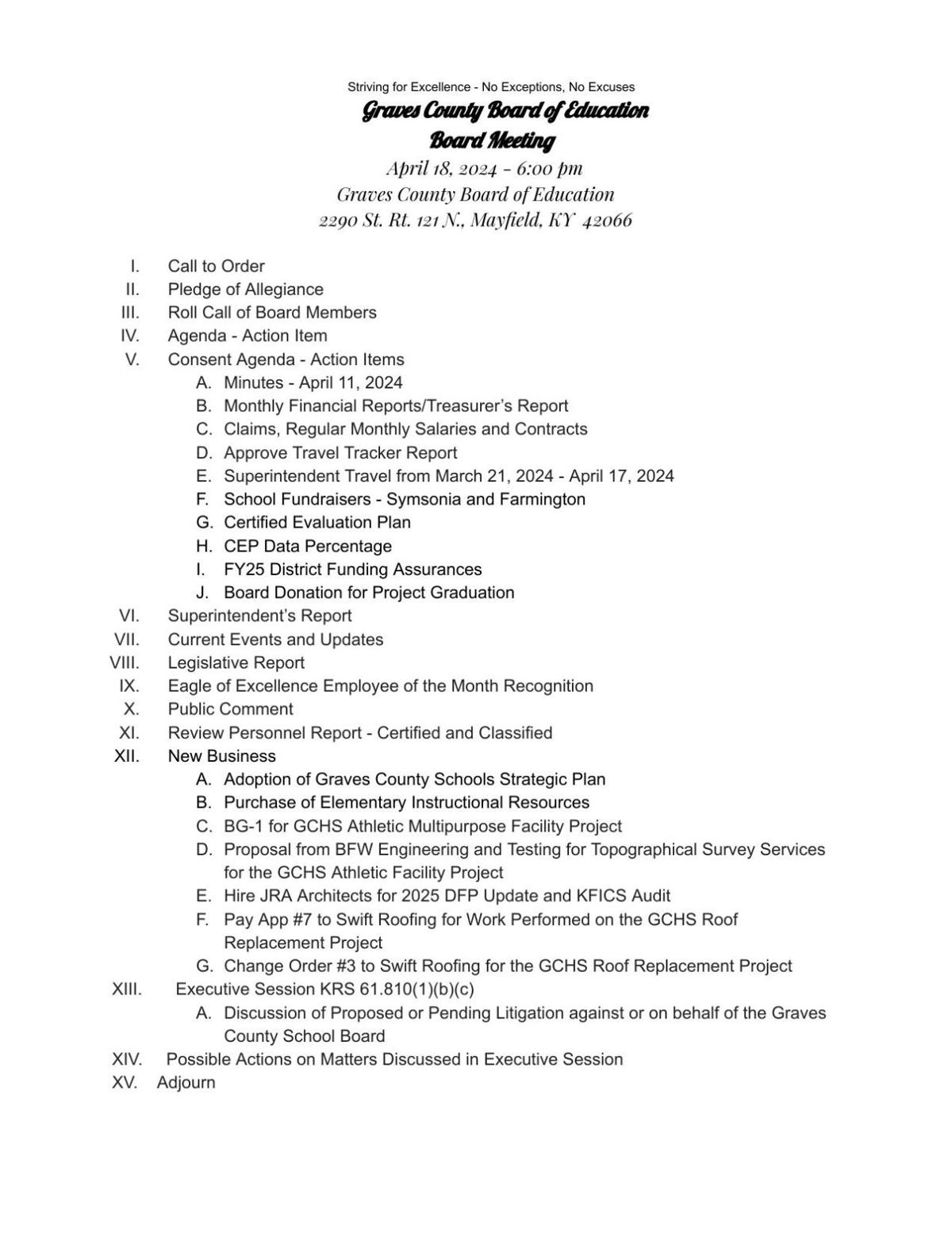 Graves County Board of Education to hold Thursday meeting News WPSD