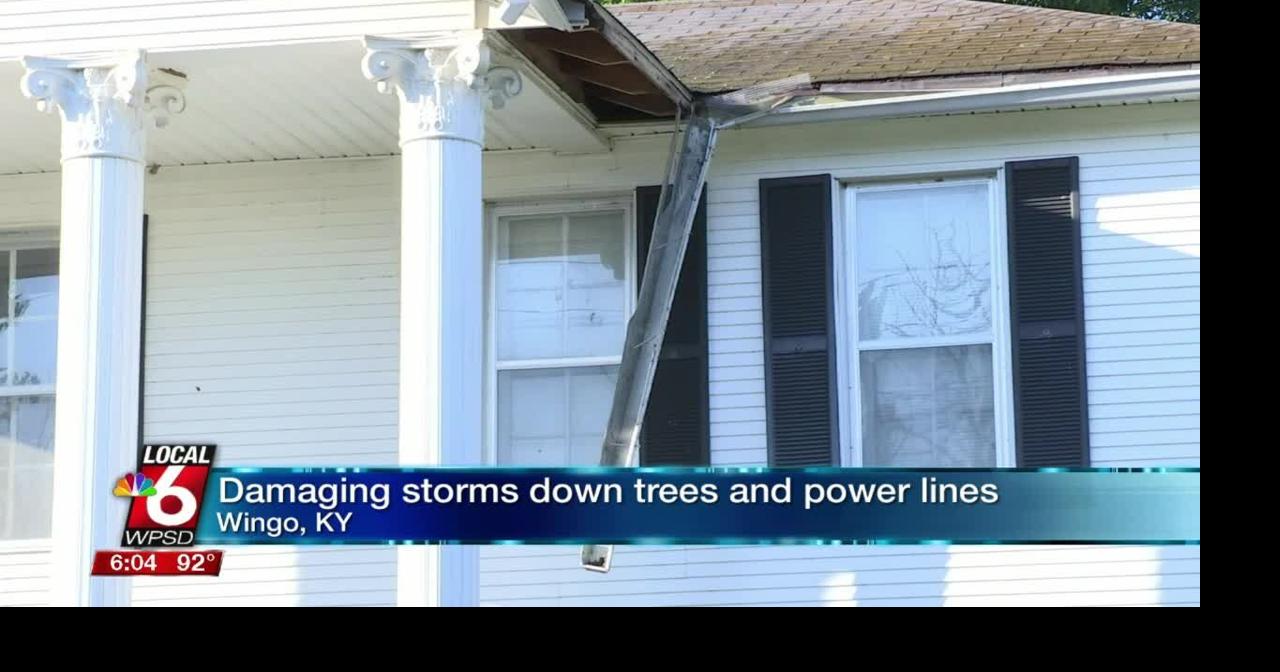 Storm damage in Wingo, Kentucky Local News On Demand WPSD Local 6