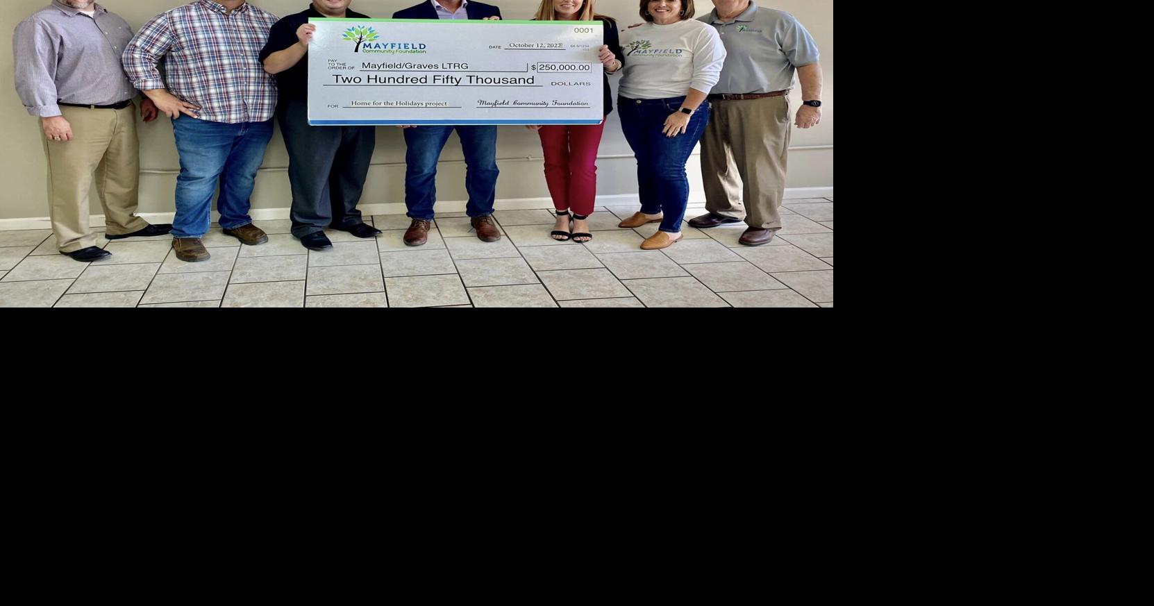Long term recovery group receives 250,000 donation toward effort to