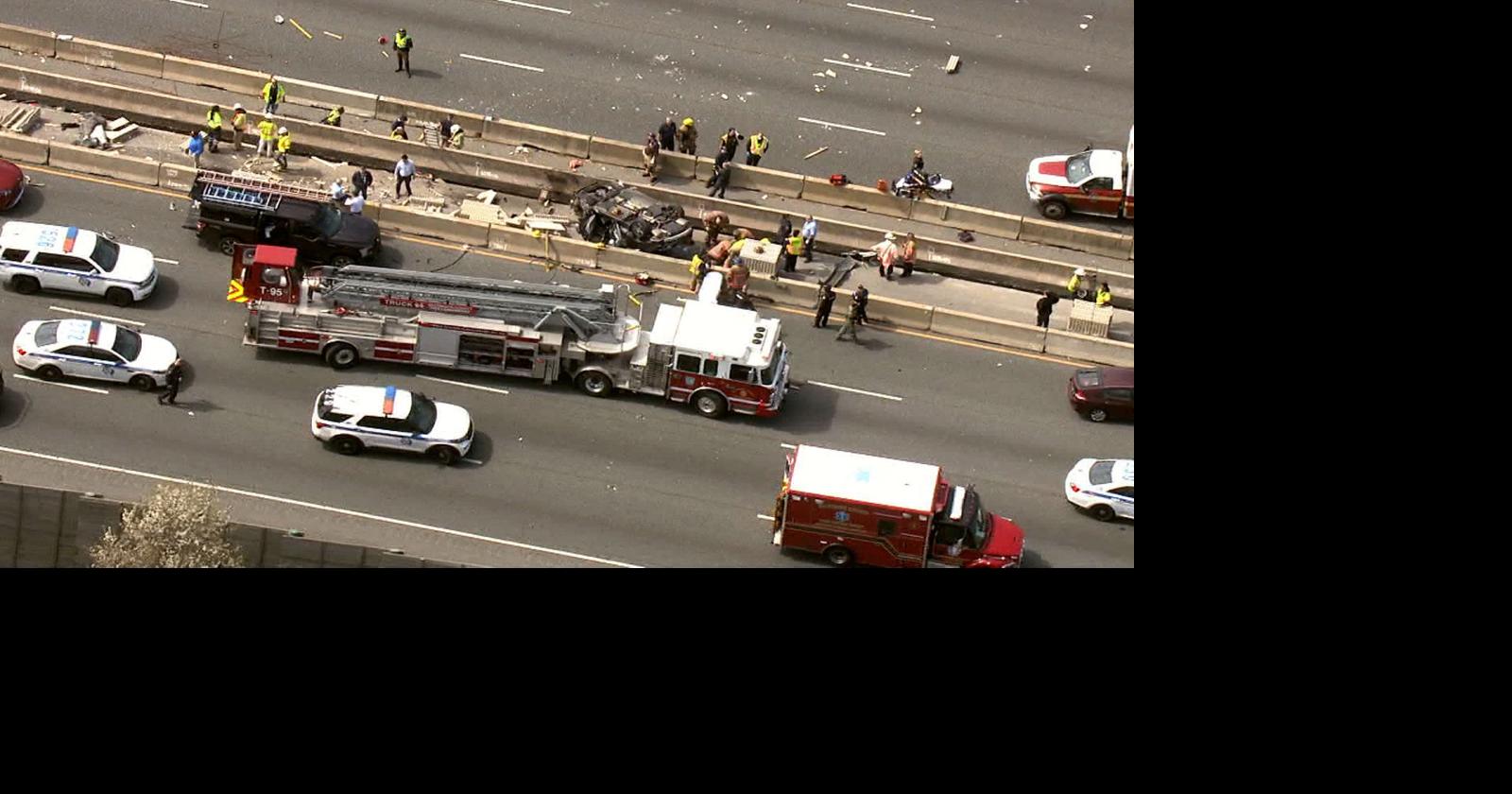 6 highway workers killed in a car crash at a construction zone outside ...