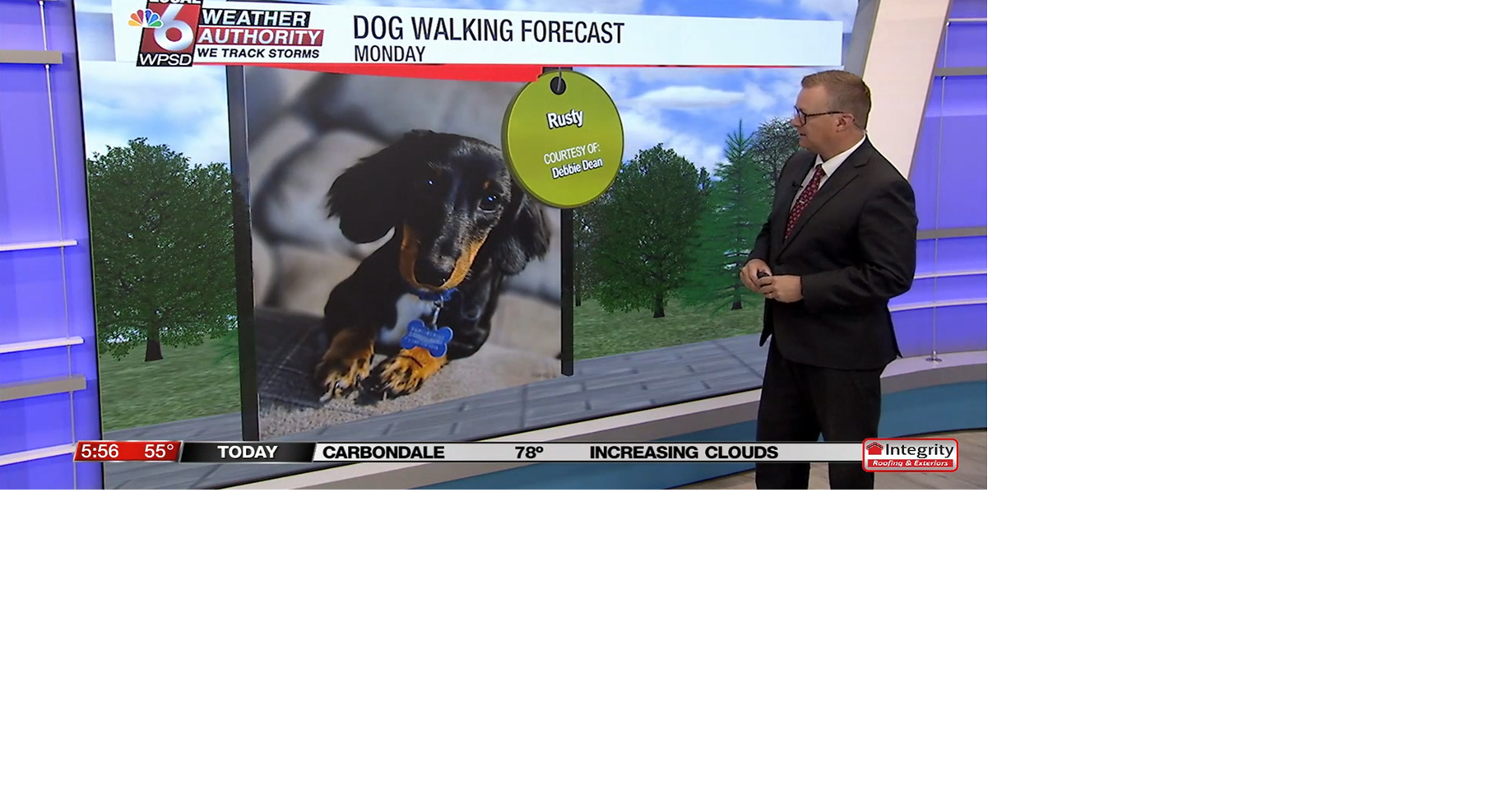 Dog walking forecast 8.25.25