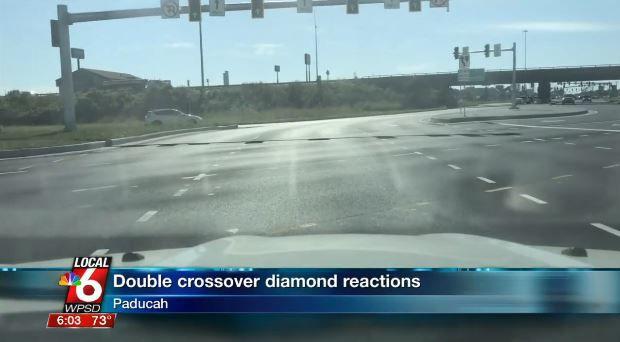 Drivers react positively to double crossover diamond interchange