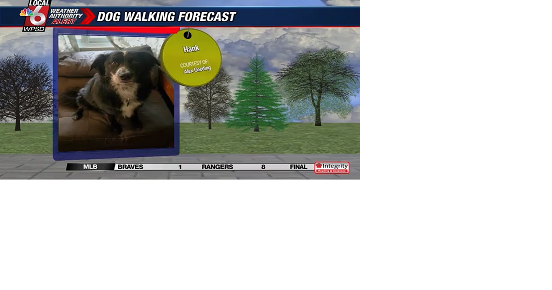 Dog walking forecast 7.28.25