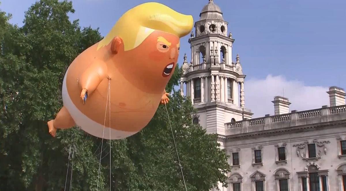 Trump Baby Balloon Takes Flight In London Protests News Wpsd Local 6