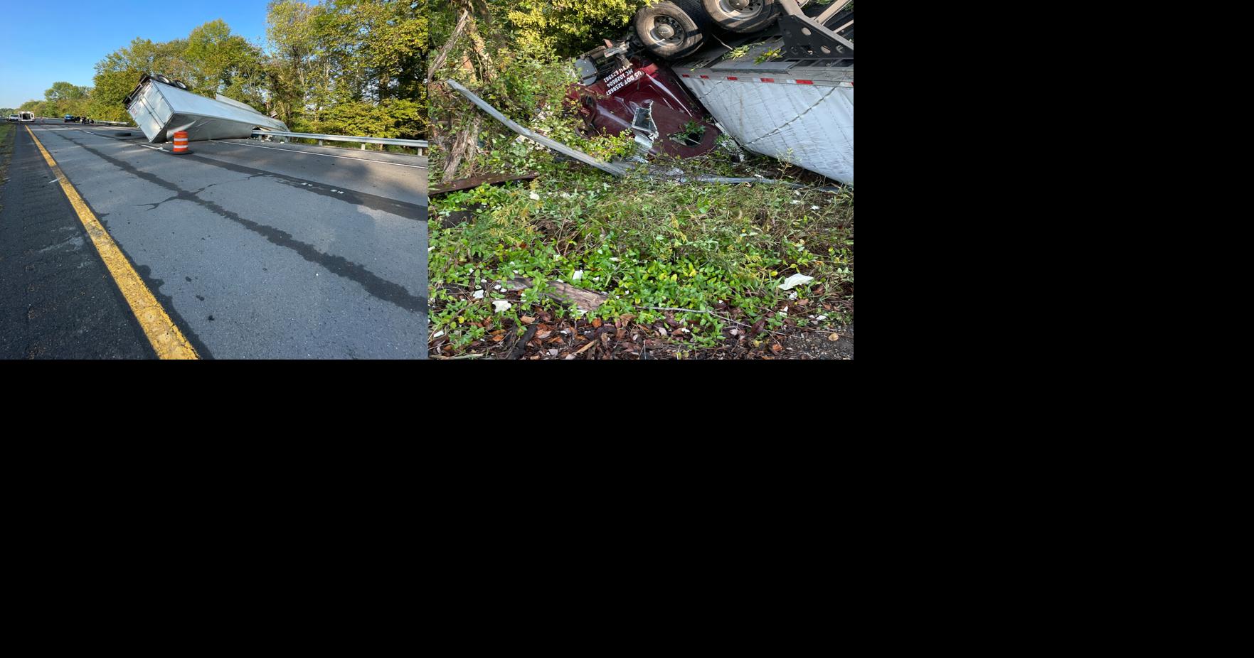 Driver injured in semitrailer crash that blocked Purchase Parkway for ...