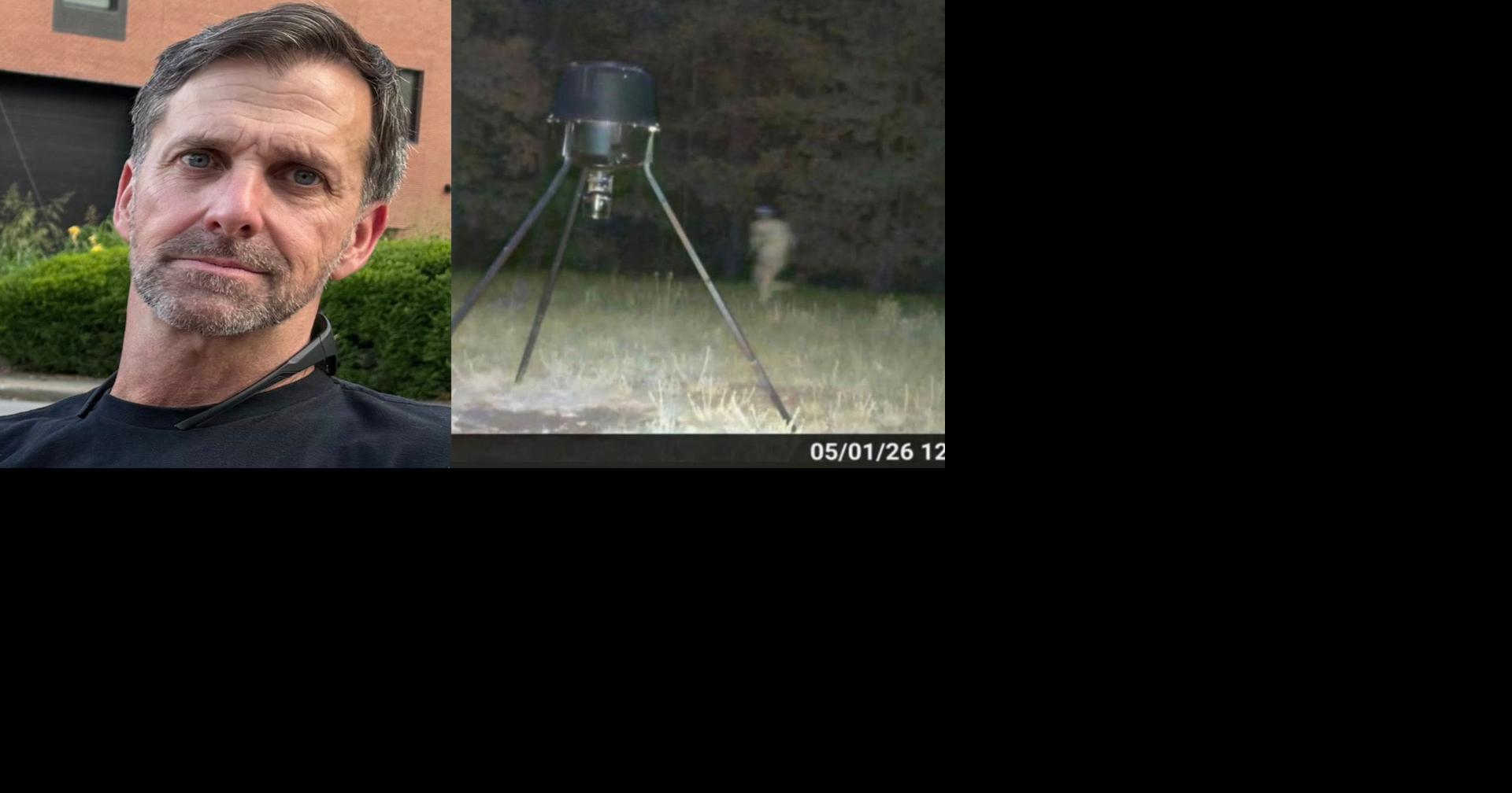 A special forces veteran is accused of shooting his wife and fleeing. A blurry trail camera photo is his last sighting
