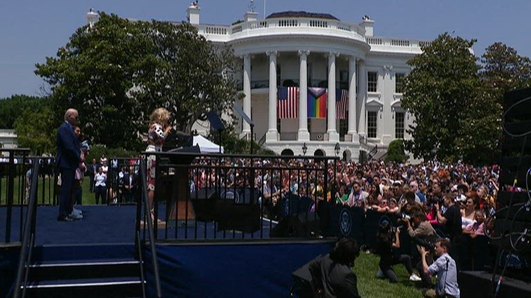 Biden lauds ‘extraordinary’ courage of LGBTQ Americans at White House ...
