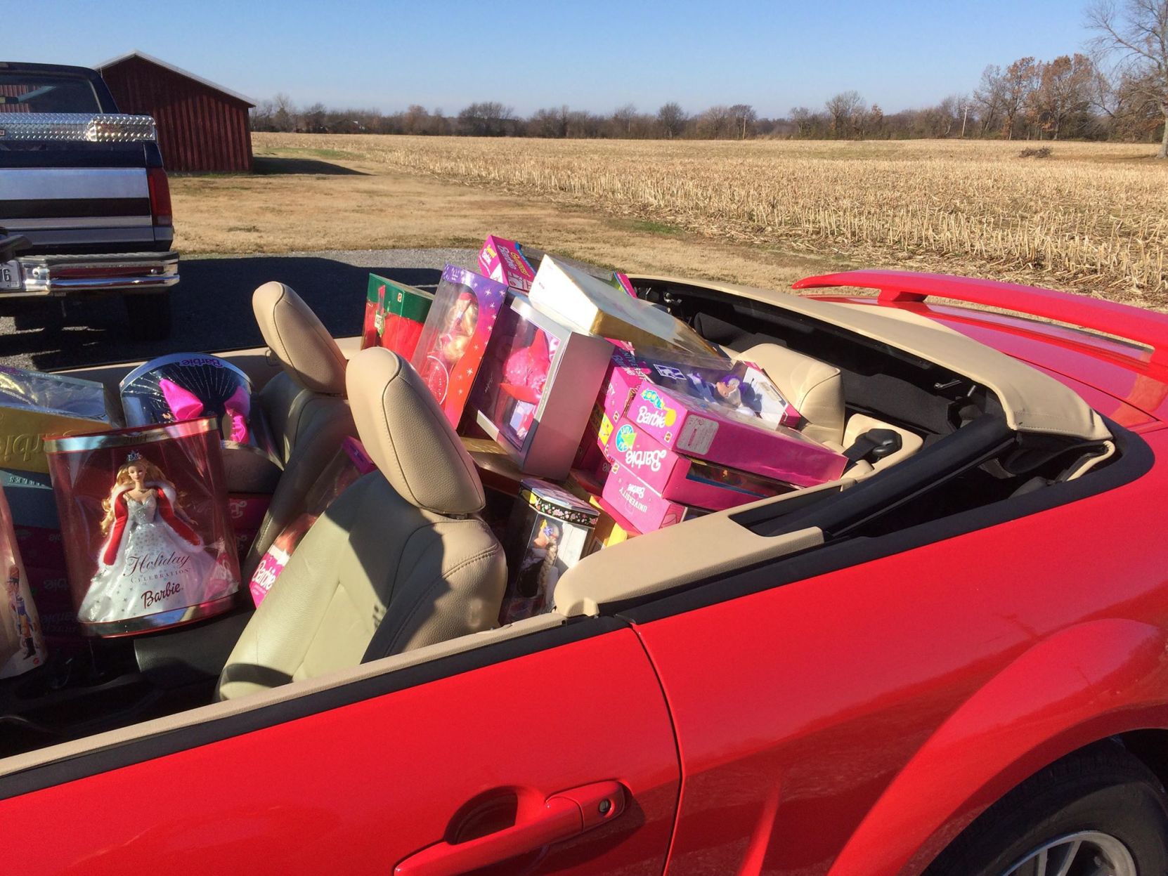 vintage barbie convertible car