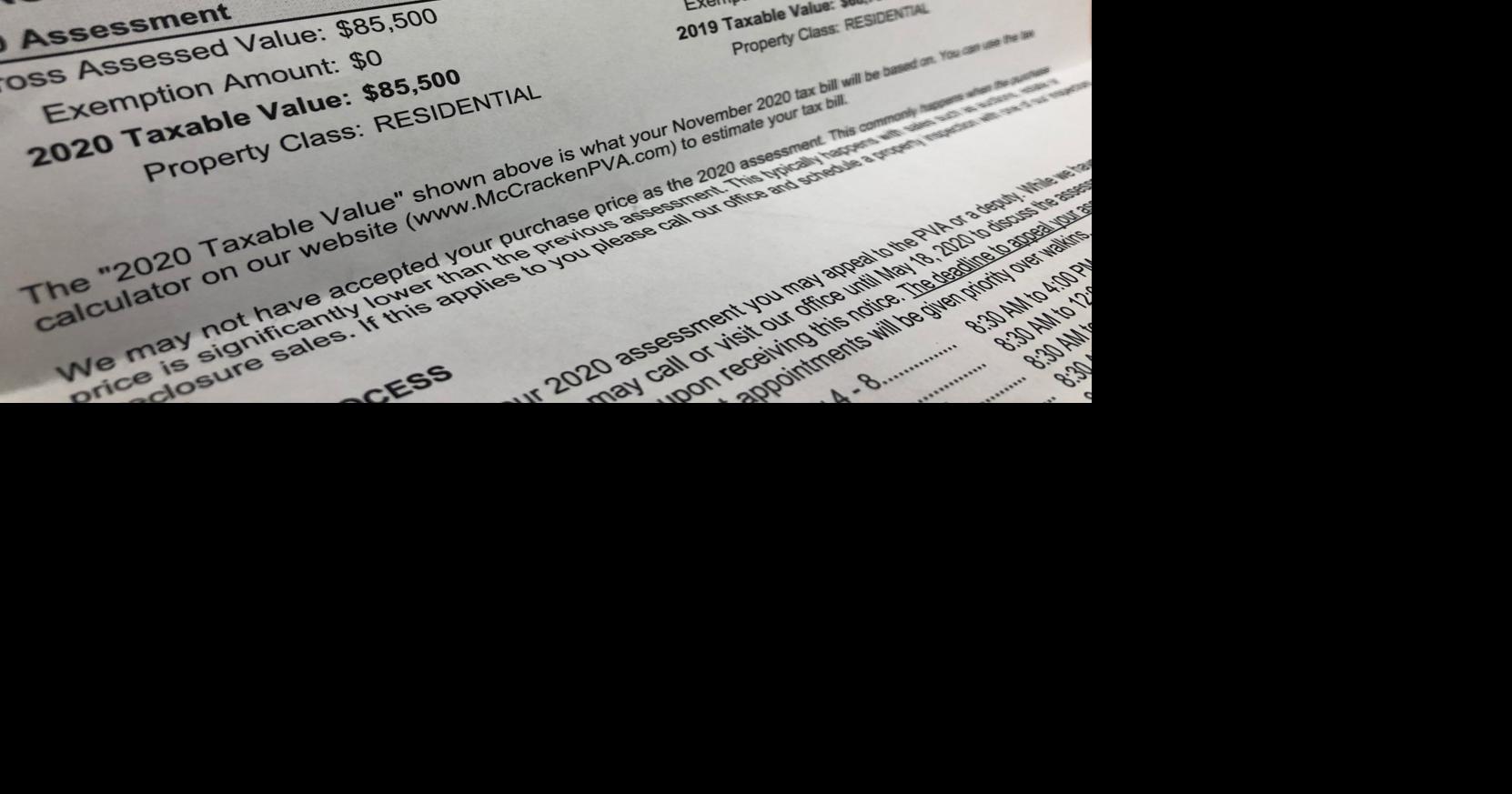 McCracken County PVA majority of 2022 assessments notices should be in