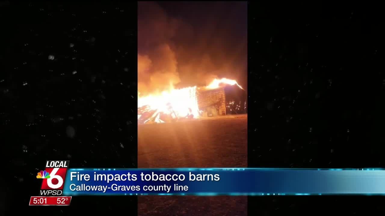 Multi-agency response saves Calloway County tobacco farm from fire | <span  class=