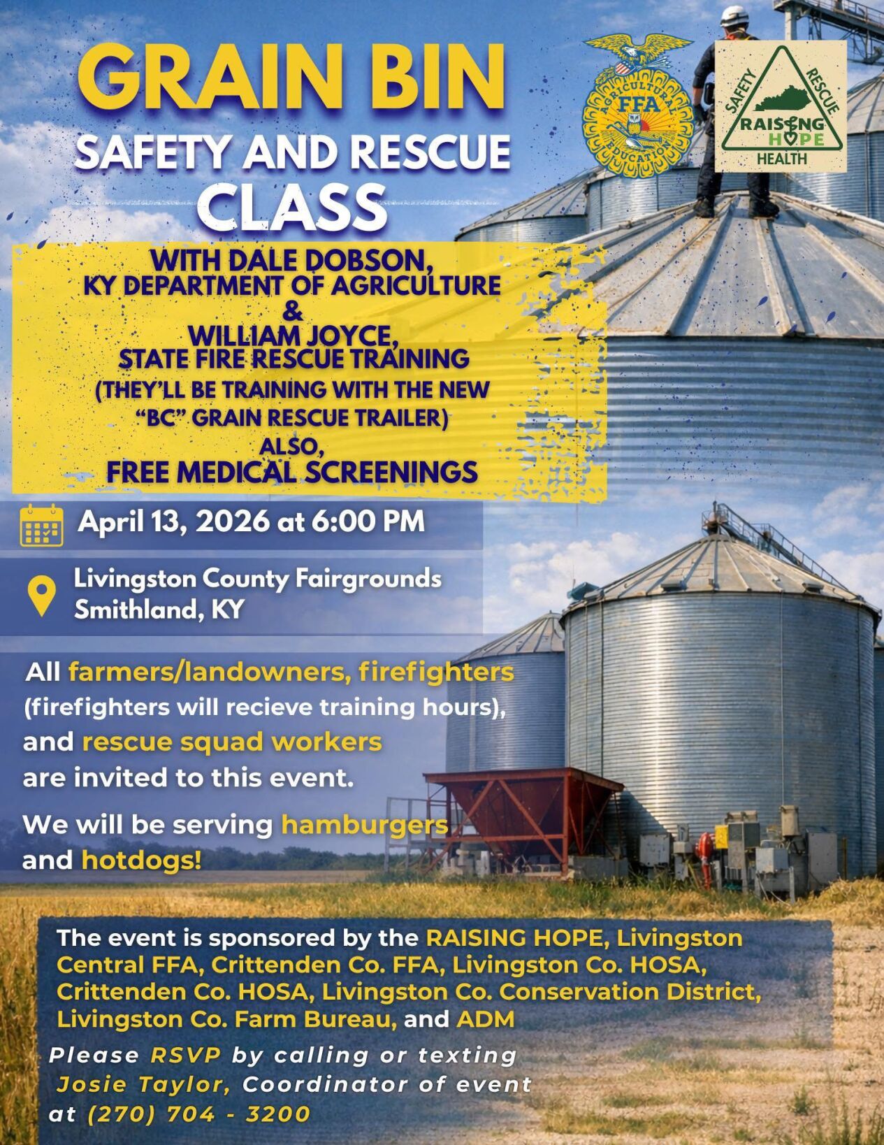 Local FFA groups offer Grain Bin Rescue Class for farmers and first ...