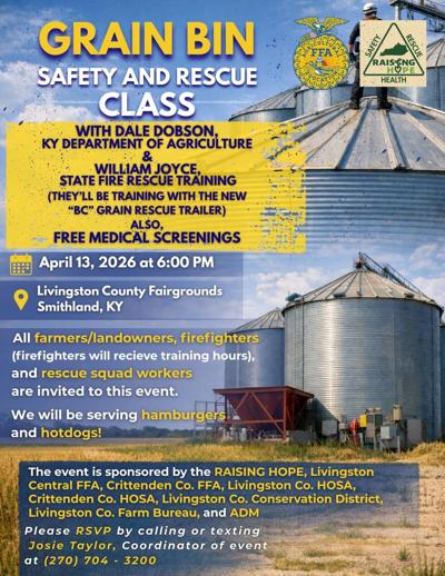Local FFA groups offer Grain Bin Rescue Class for farmers and first ...