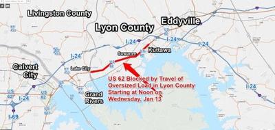 Superload To Block U S 62 In Lyon County Starting Wednesday At Noon News Wpsd Local 6
