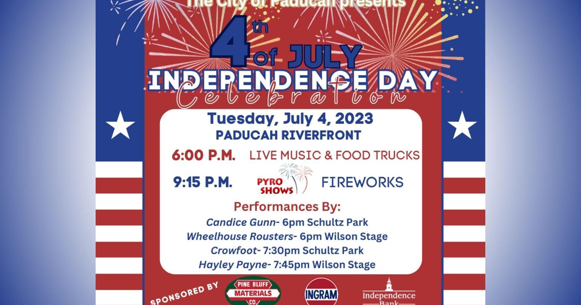 Several city services in Paducah will be closed or on an alternate schedule for Independence Day - Vimarsana News