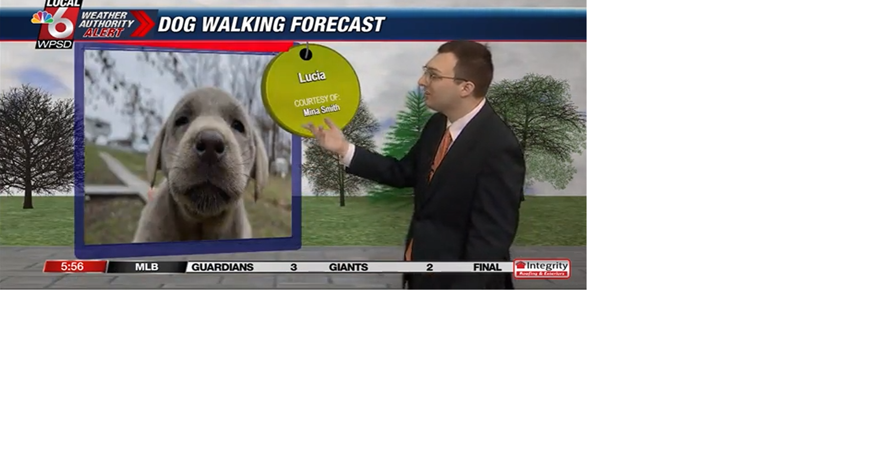 Dog walking forecast 6.18.25