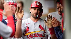 St. Louis Cardinals starting pitcher Jack Flaherty (22) and catcher Willson  Contreras (40) meet on the mound for a conference during the first inning  of a baseball game, Wednesday, June 7, 2023