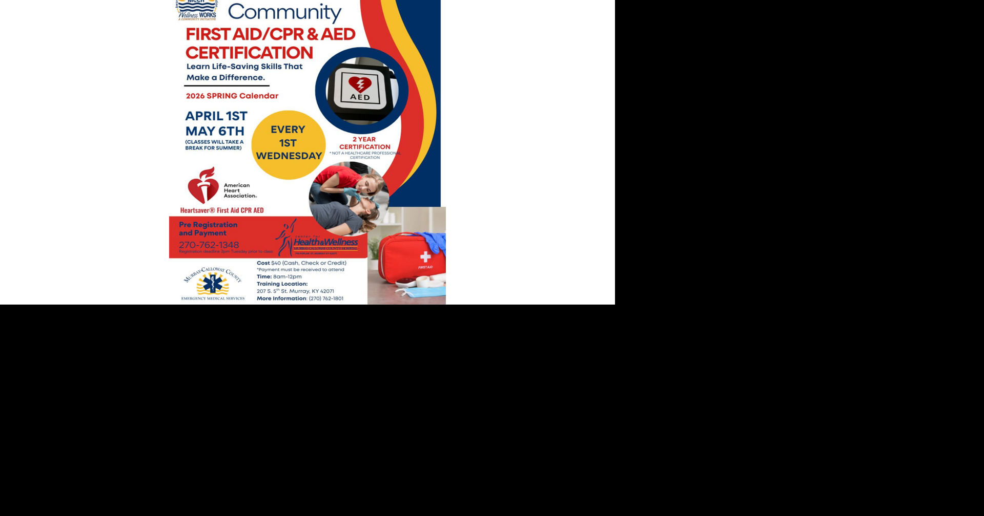 Murray-Calloway County Hospital to host First Aid/CPR & AED ...