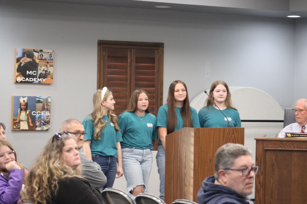 School Board hears student presentations, approves construction