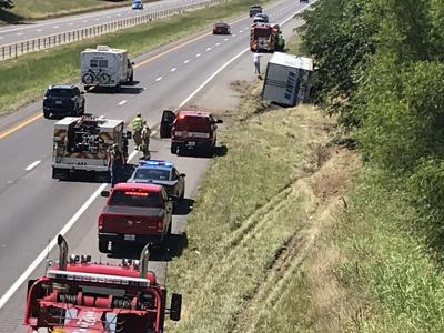I-24 west partially blocked in McCracken County after semi rollover I-24 west partially blocked in McCracken County after semi rollover
