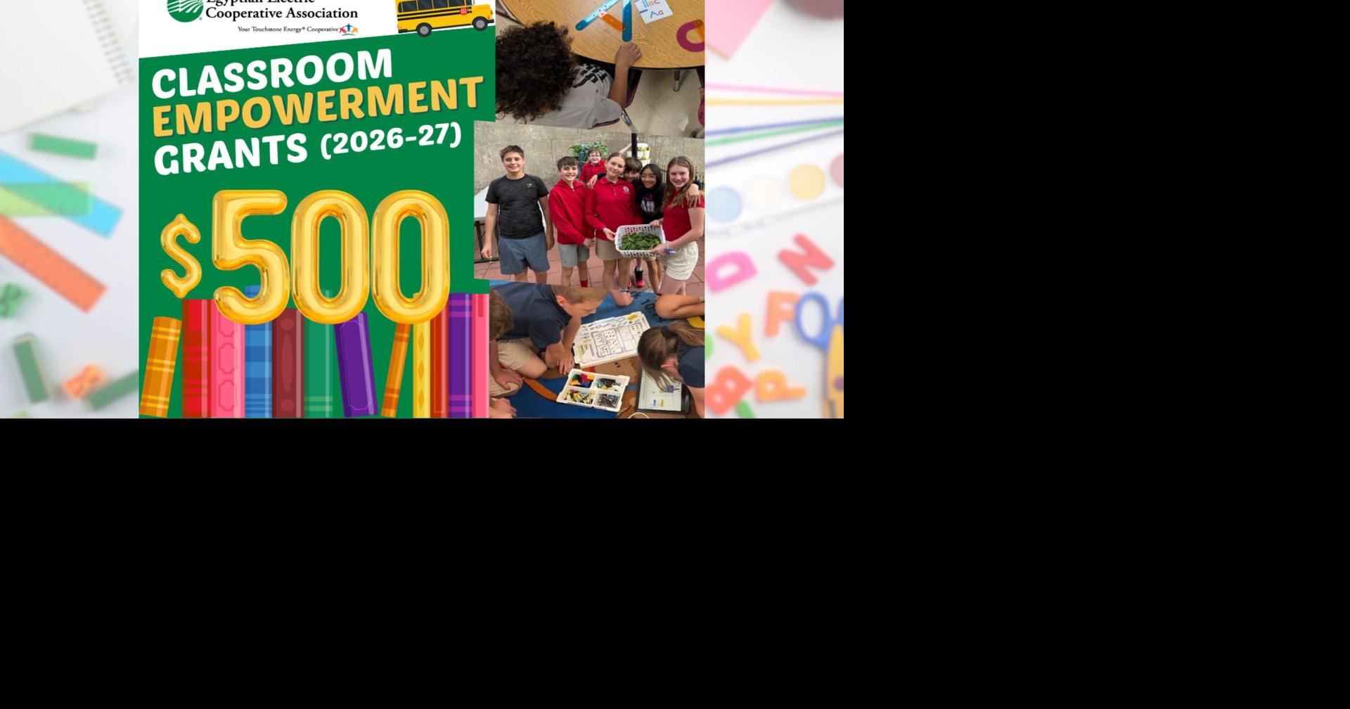 Classroom Empowerment Grant applications open for 2026-2027 school year