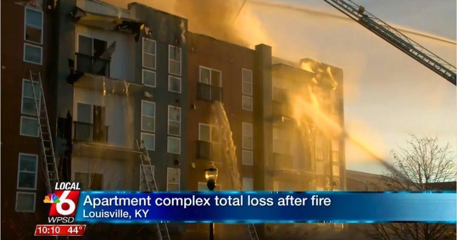Fire in Louisville apartment building causes total loss; all residents ...