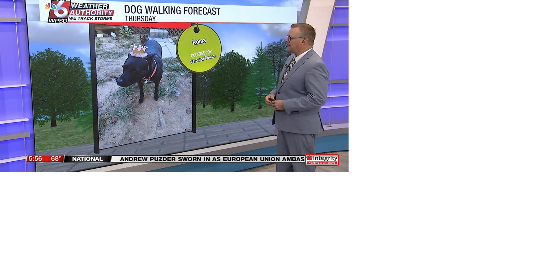 Dog walking forecast 8.21.25