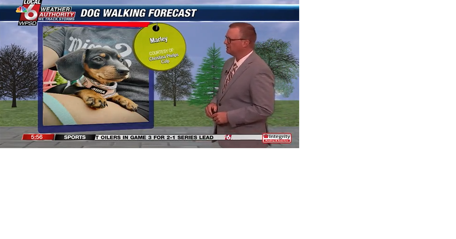 Dog walking forecast 5.10.25