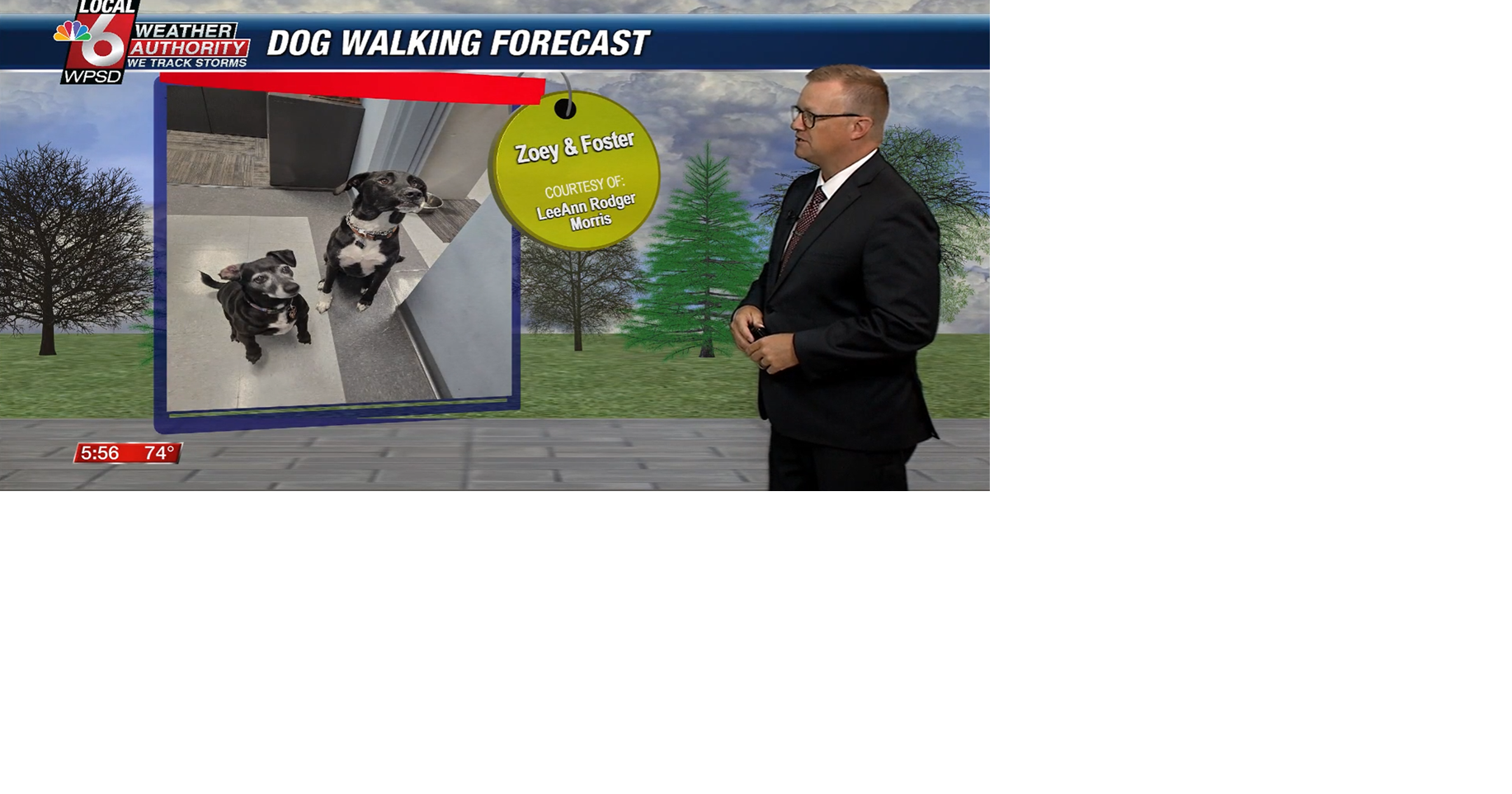 Dog walking forecast 7.18.25