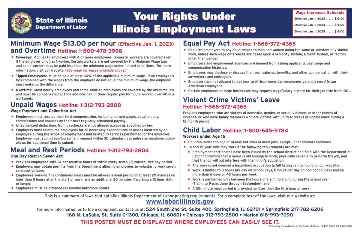 Illinois minimum wage raising to 13/hr in new year News WPSD Local 6