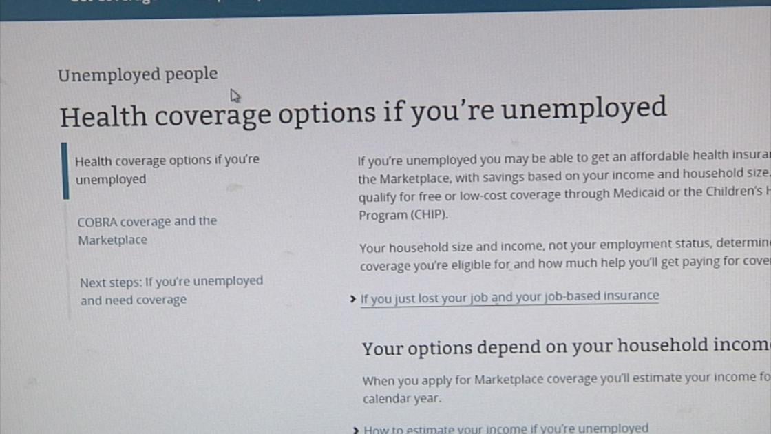 Unemployment Leading To Loss Of Job Based Health Insurance