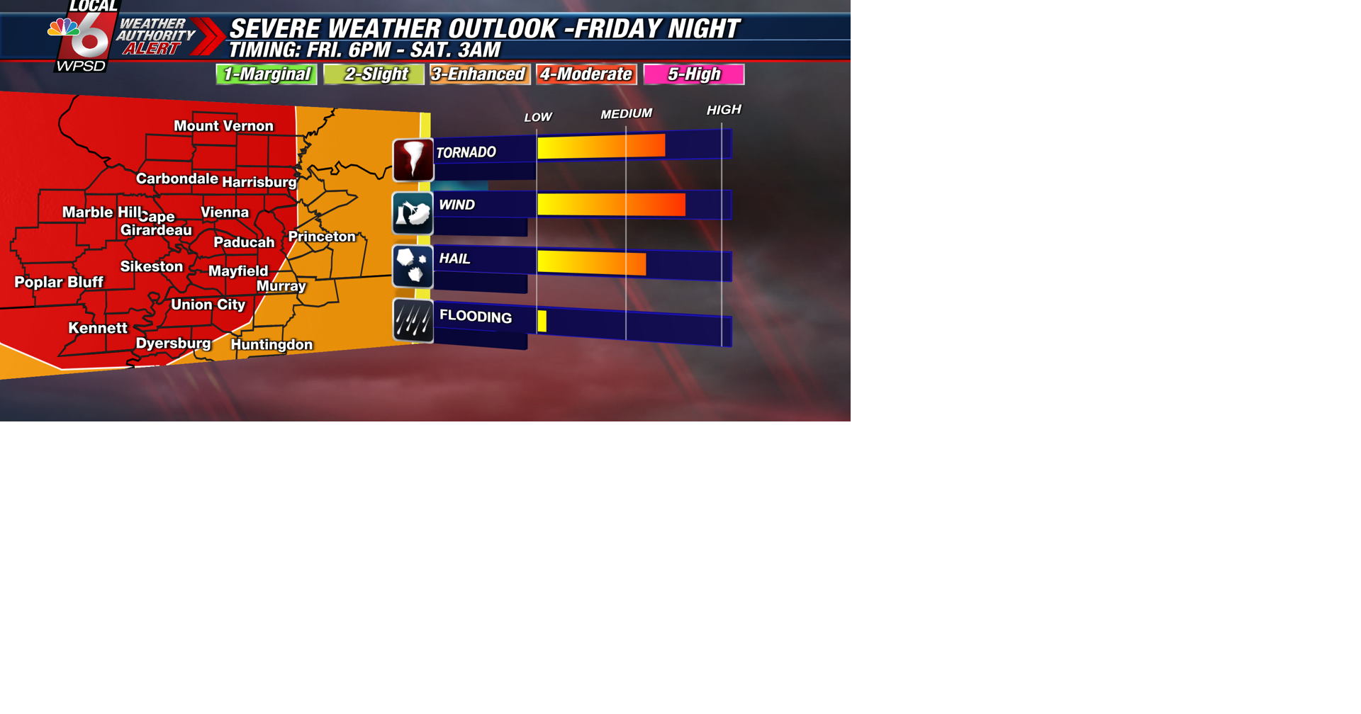 Weather Authority Alert for possible severe storms Friday night | News ...