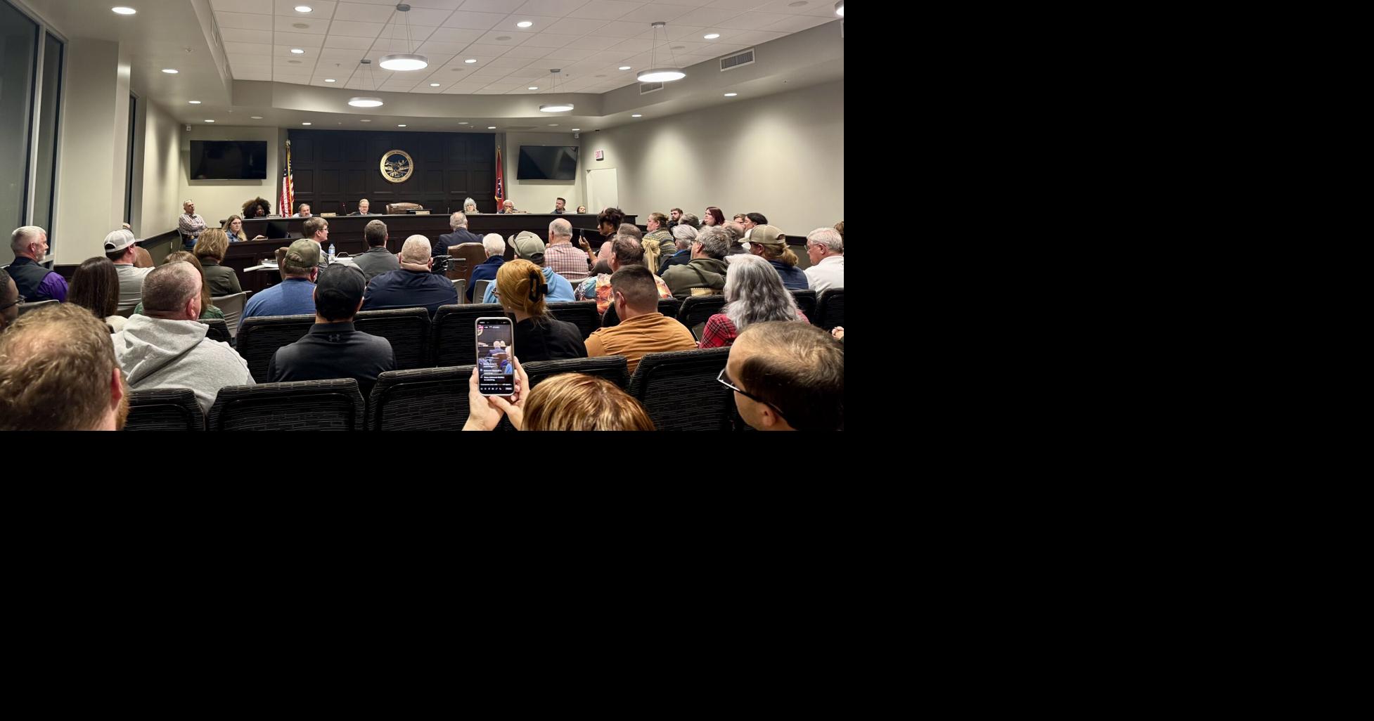 Community members call for transparency and accountability at a Martin special-called meeting