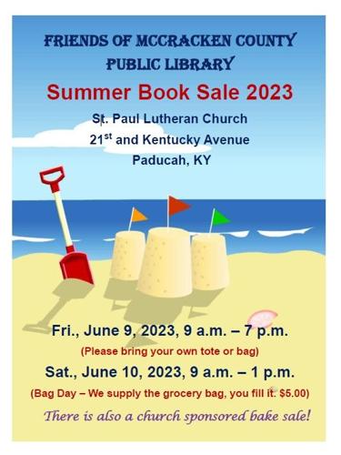 Friends of the McCracken County Public Library book sale flyer