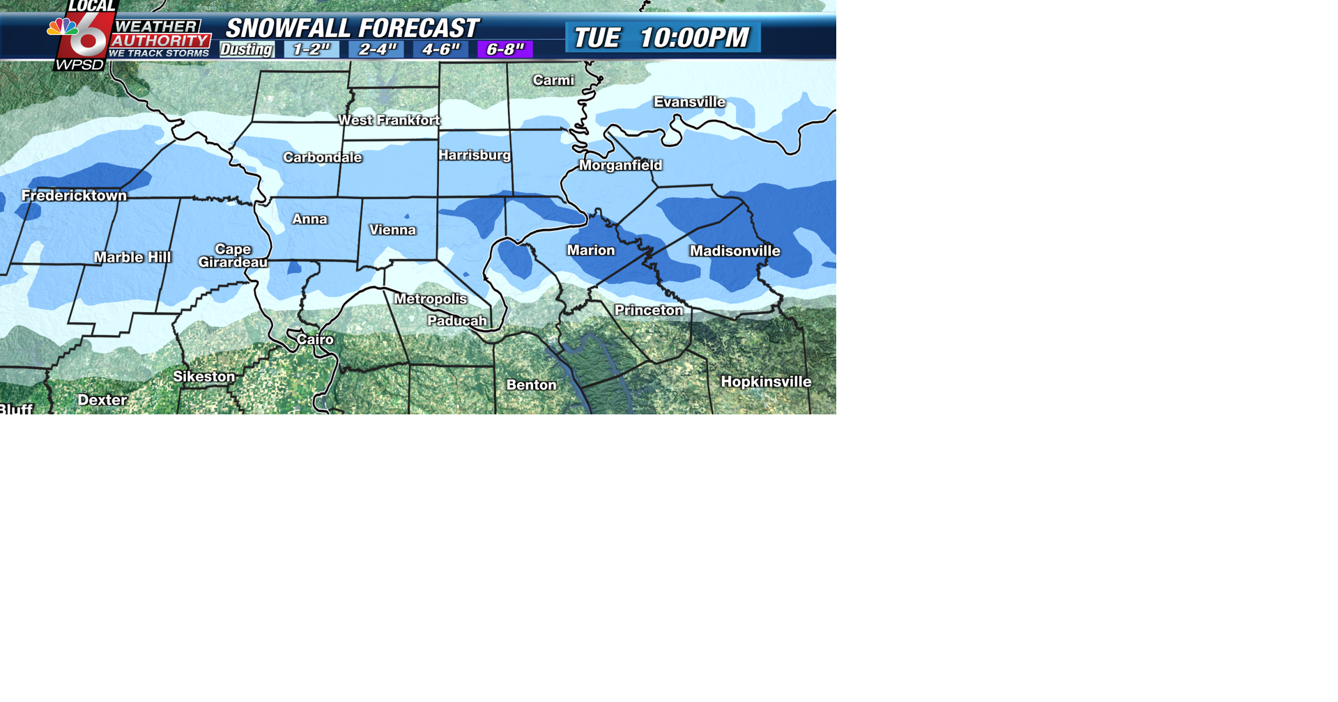 Snow chances for parts of the area tonight into Tuesday morning | News ...