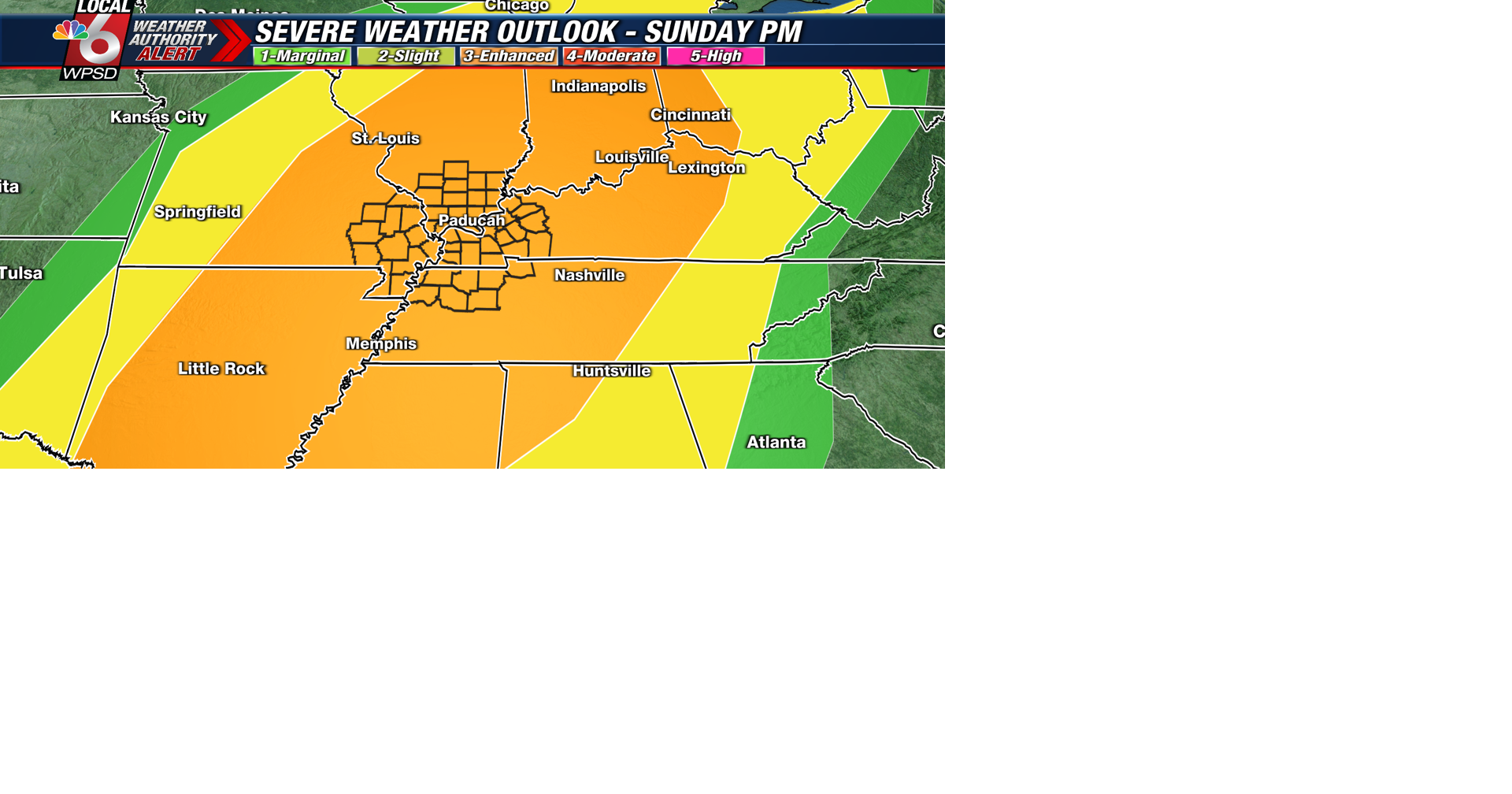 Weather Authority Alert for Sunday evening for possible severe storms | News