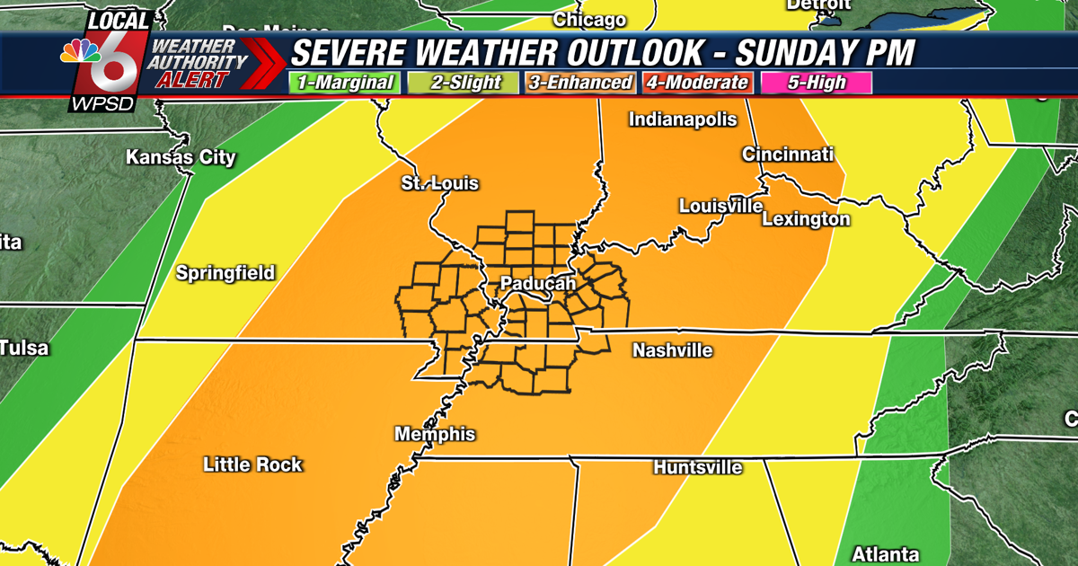 Weather Authority Alert for Sunday evening for possible severe storms | News Weather Authority Alert for Sunday evening for possible severe storms | News