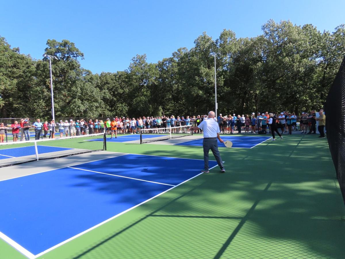 Pewaukee Parks and Recreation Pickleball nets are