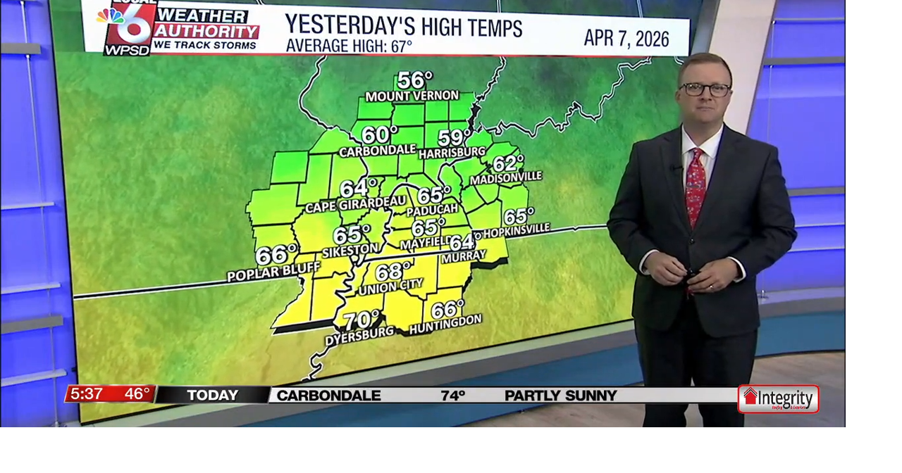 Wednesday Morning Weather - April 8 | Ott | WPSD Local 6