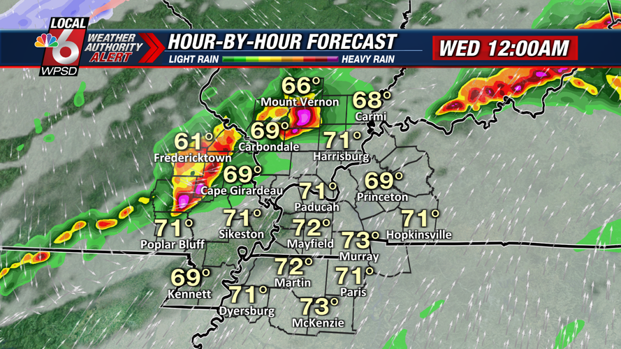Weather Authority Alert for severe storms late Tuesday night into early ...