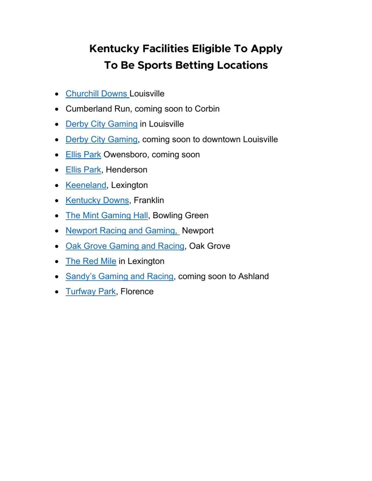 For the first time in Kentucky, people will be able to make sports bets